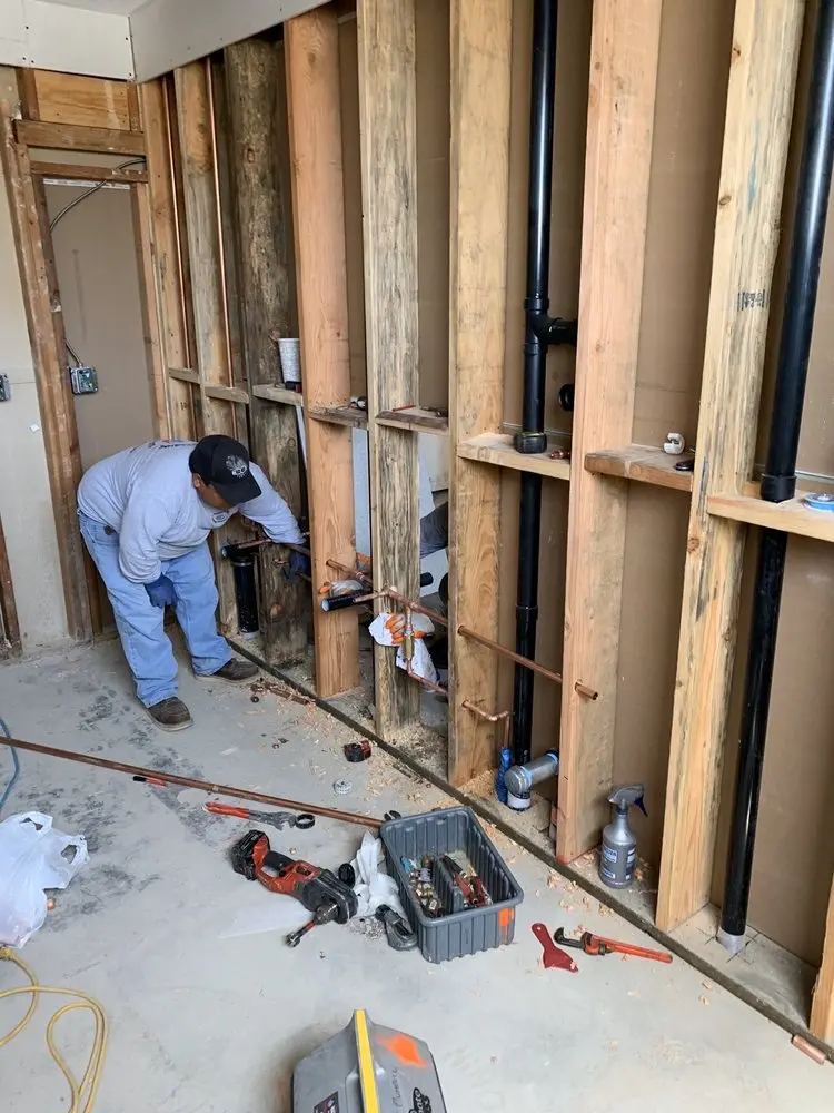Commercial rough-in plumbing for Gas Line Repair in South Clippinger